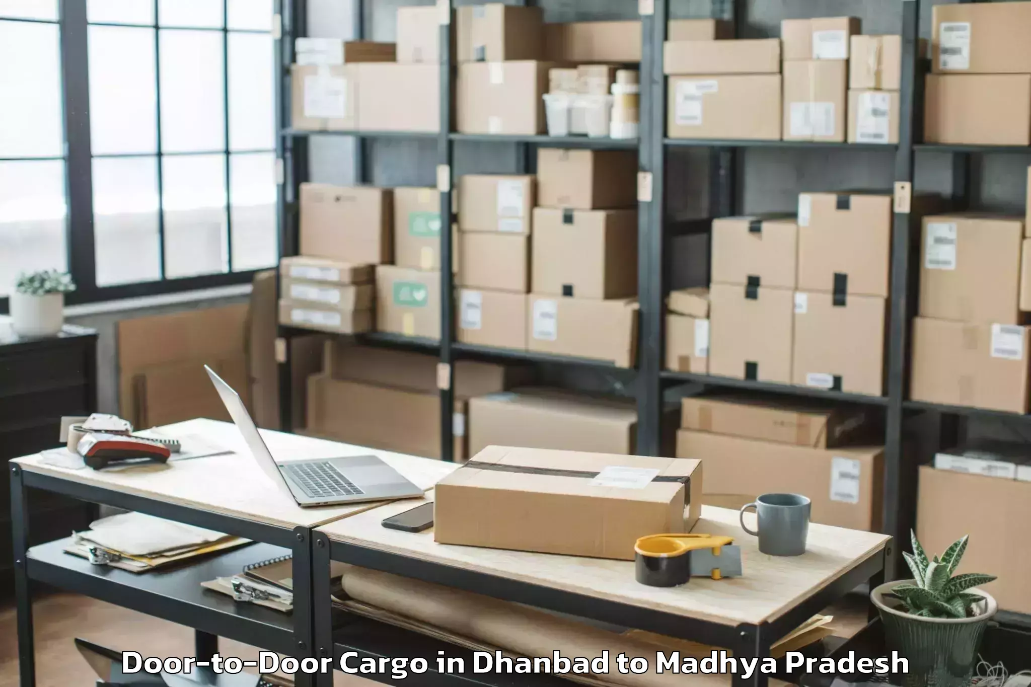 Efficient Dhanbad to Nasrullahganj Door To Door Cargo